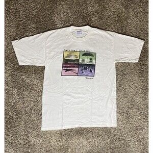 Vintage Carnival Victory Tropical White T shirt XL All Sport Heavyweight